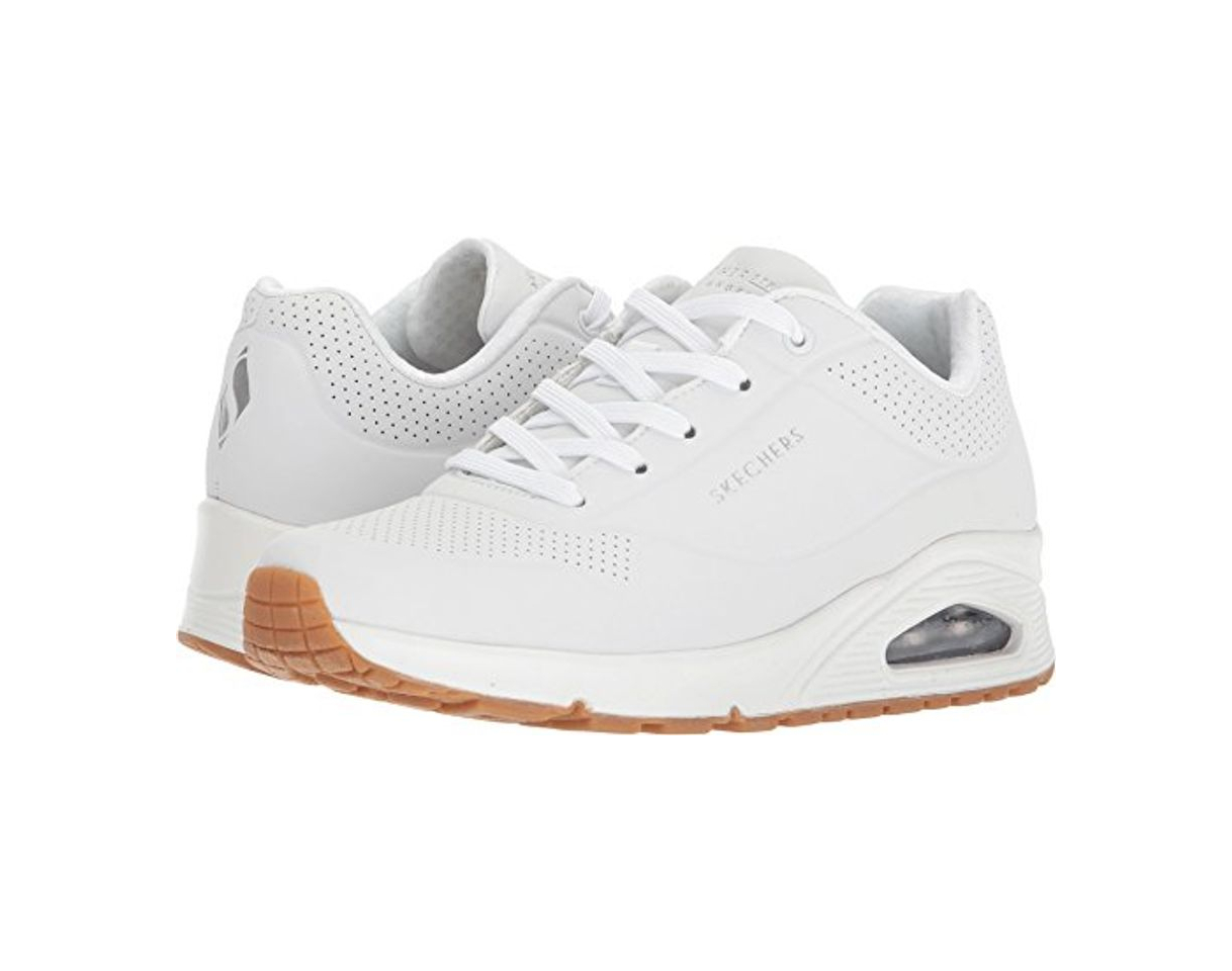 Social Skechers Women's Uno -Stand On Air Trainers, White
