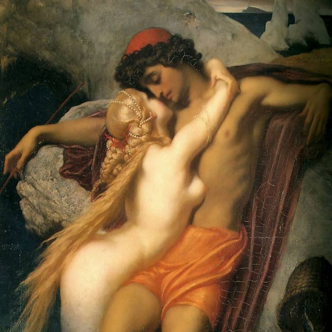 Moda  "The Fisherman and the Syren", 1856 - Frederic Leighton.