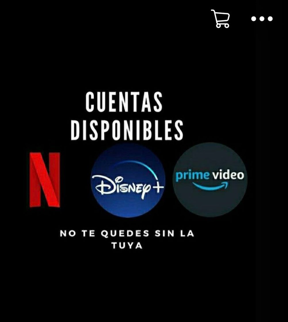 Series Cuentas Plataformas Streaming Netflix, Amazon Prime, Disney +, etc