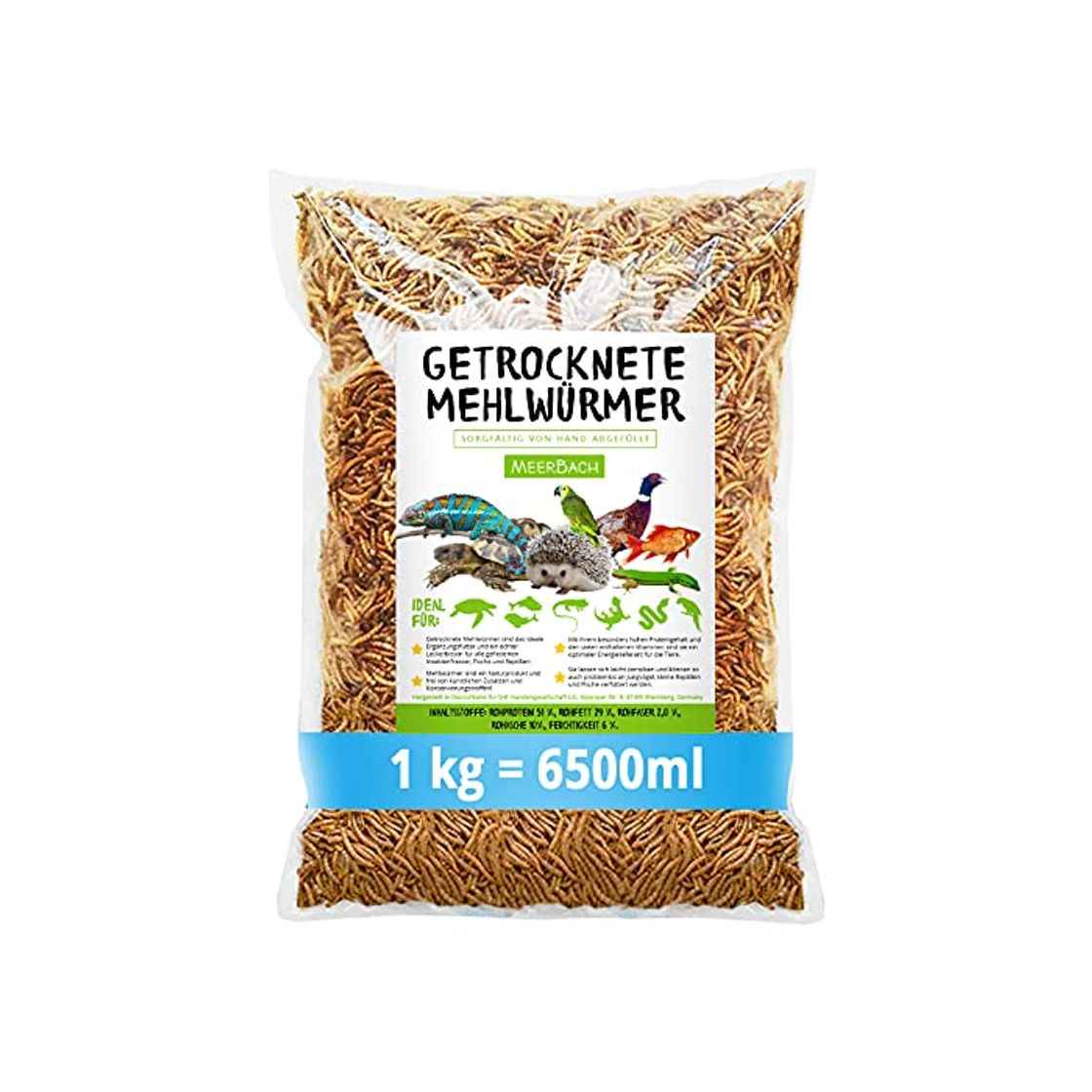 Categoría de hogar SHF-Natur - Gusanos de la harina secos, 1 kg