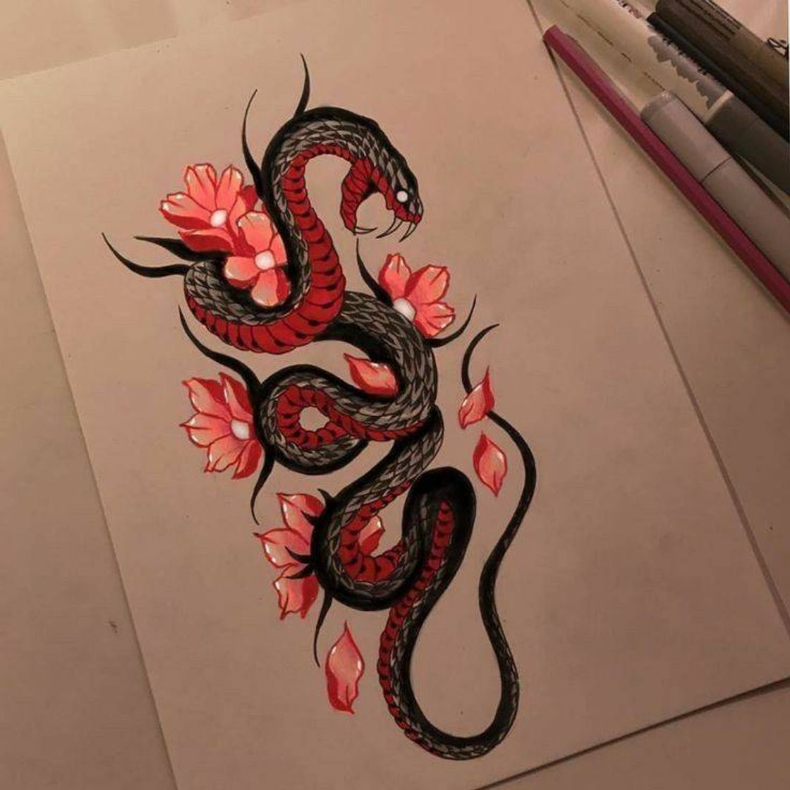 Fashion Tattoo de serpente