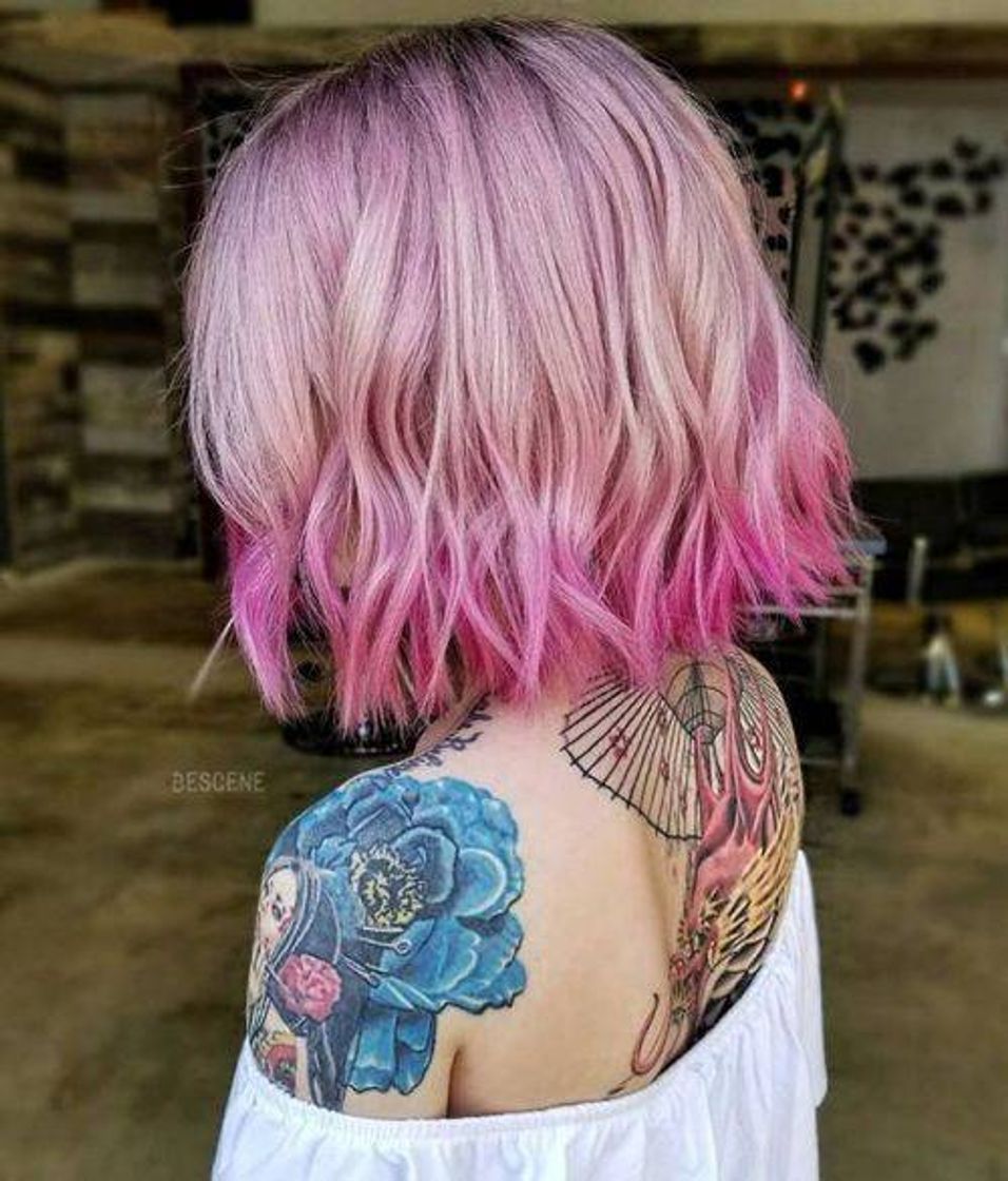 Moda Cabelo rosa 💖