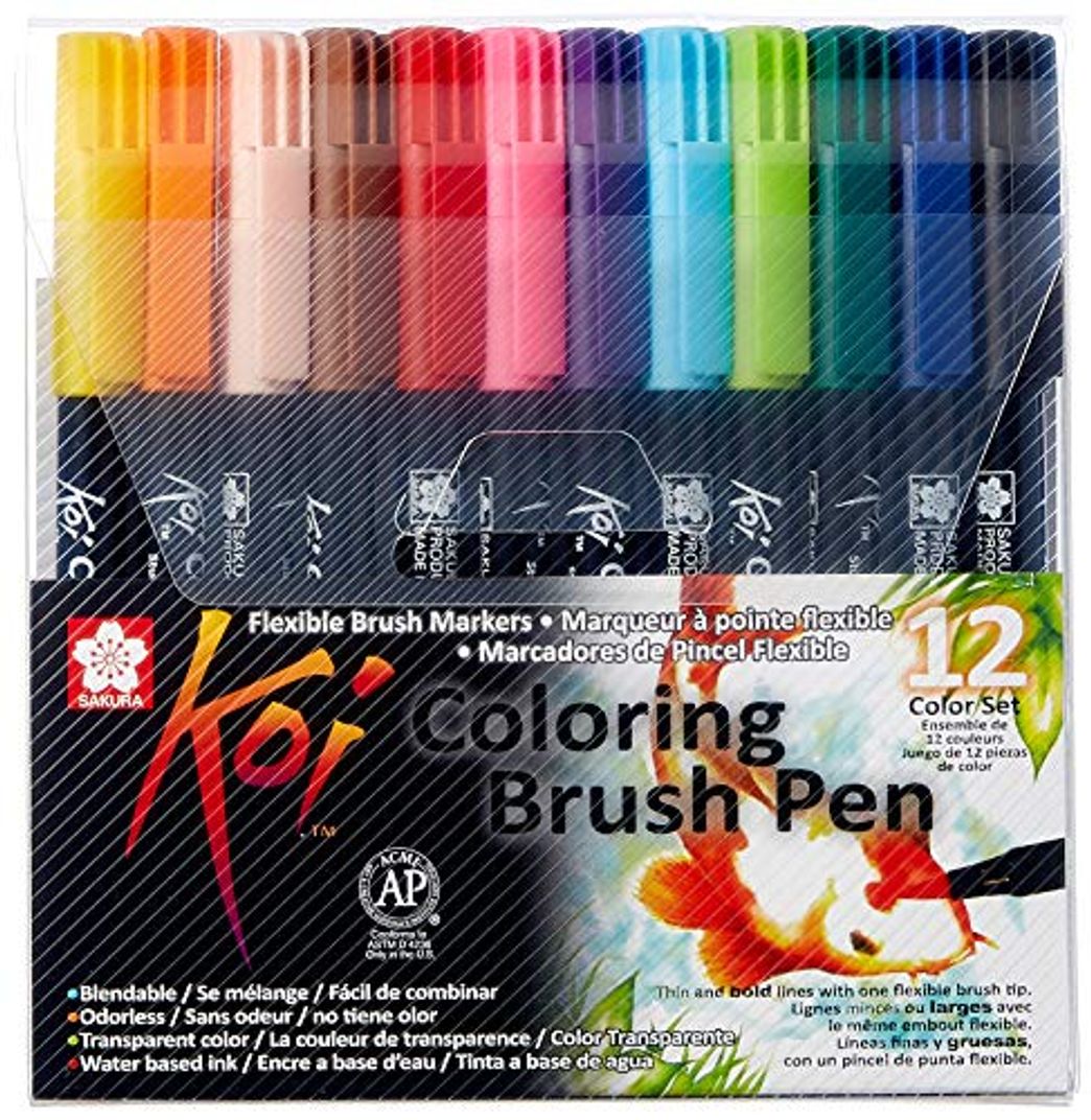 Electronic Sakura KOI Coloring Brush Set 12 - Pack de 12 rotuladores