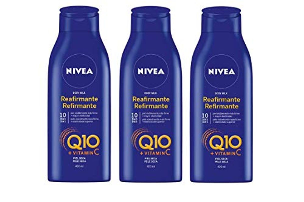 Social Nivea Q10 Triplo Body Milk Reafirmante Piel Seca - Pack de 3
