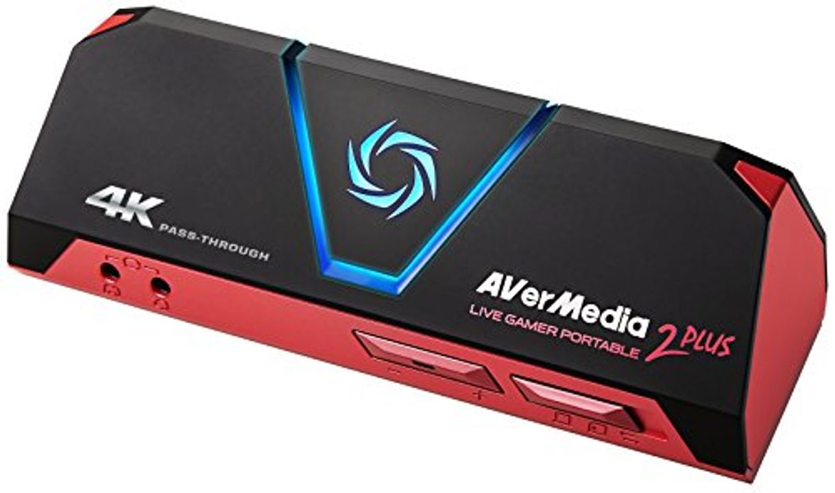 Social AVerMedia Live Gamer Portable 2 Plus, 4K Pass-Through, Capturadora de juegos 1080p60