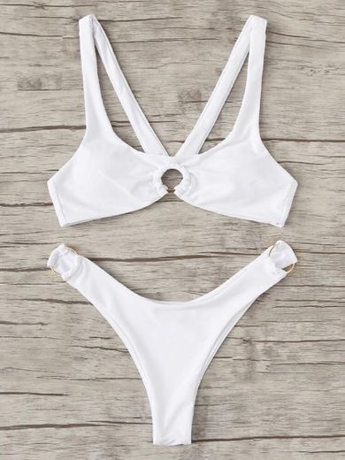 white bikini