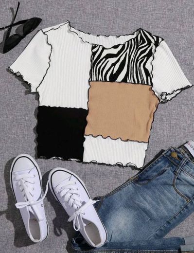 blusa multicolorida