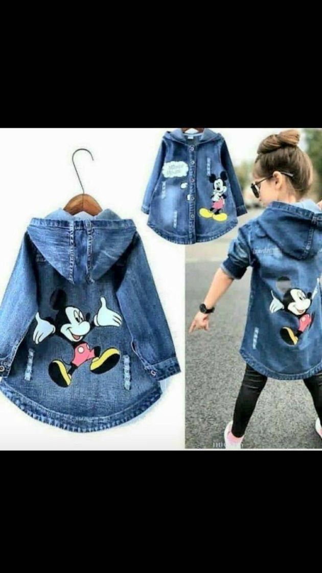 Moda Jaqueta jeans mickey. 