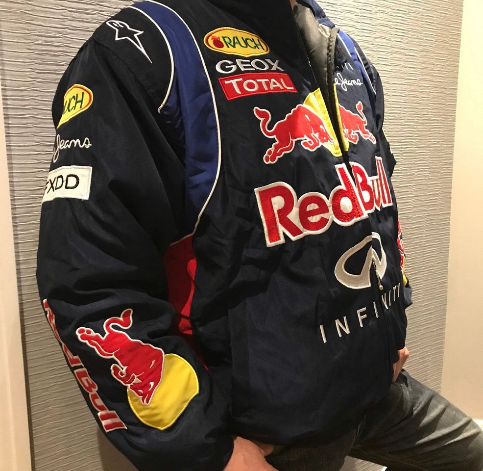 Fashion Nascar Jacket Red Bull Vintage Racing Jacket 90s F1 