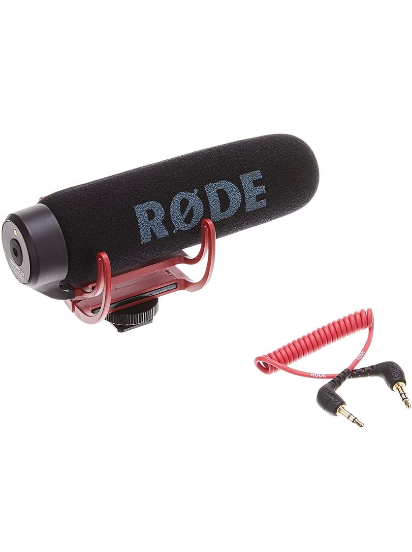 Moda RØDE VideoMic GO On Camera Microphone - Black/Red