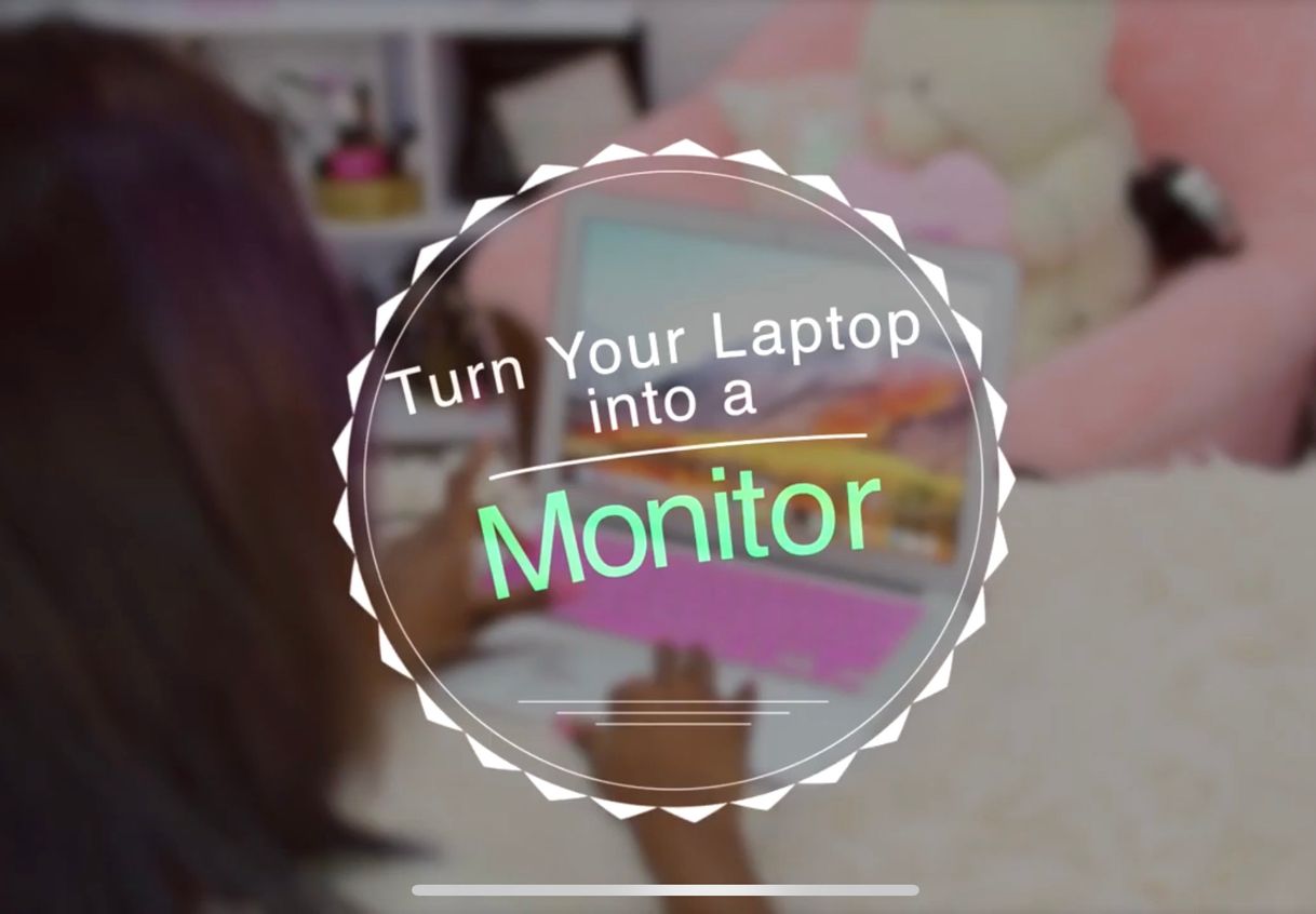 Moda  HOW TO USE YOUR LAPTOP AS A MONITOR 