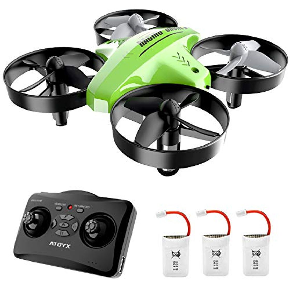 Producto ATOYX Mini Drone, AT-66C RC Drone Niños 3D Flips, Modo sin Cabeza,