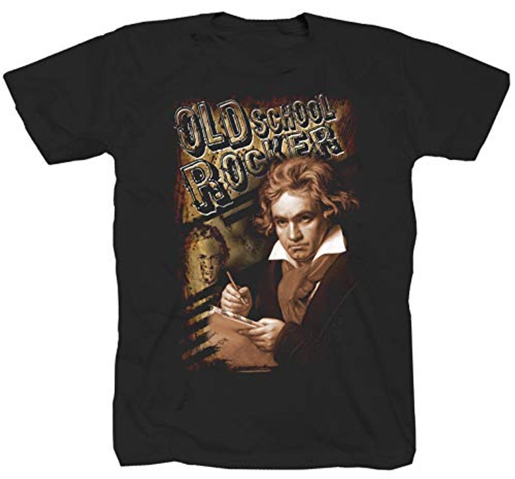 Fashion Beethoven Oldschool Rock Heavy Metal Rockabilly - Camiseta clásica de concierto