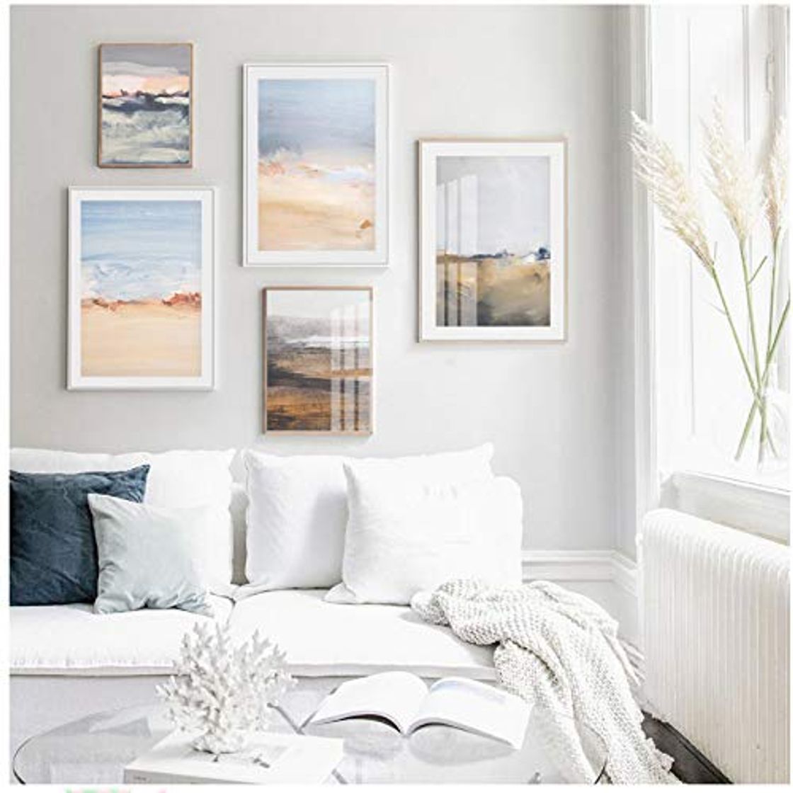 Product ASFDF o Moderno Cena do mar quadros em Tela nórdico cartaz e cópias da Arte Parede Fotos para Sala de Estar casa decorações sem moldura70x100cm Sin Marco