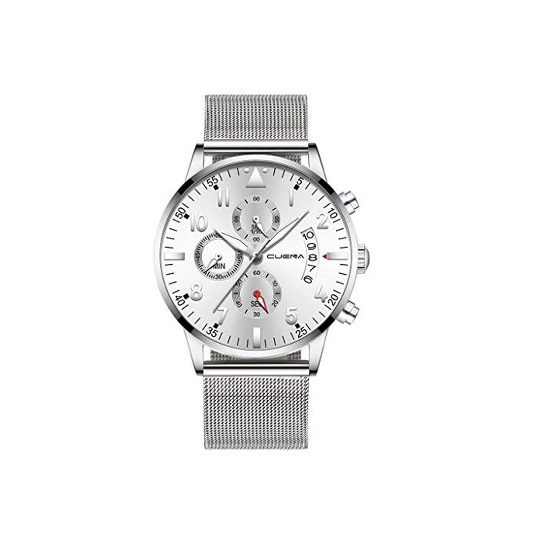 Fashion Yivise Hombres Reloj de Pulsera Casual Cuarzo Analógico dial de Malla Banda