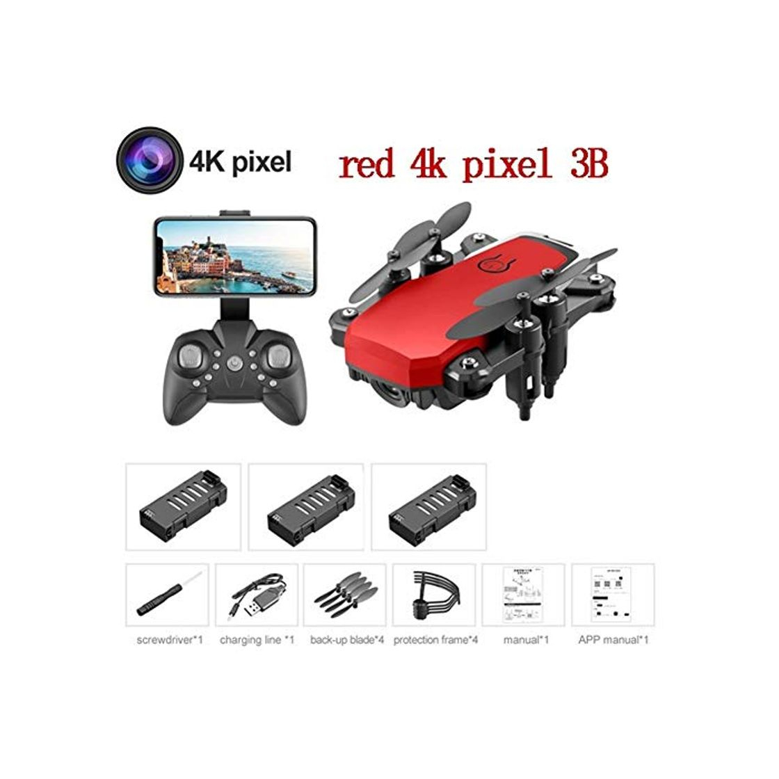 Producto JZYLOVE JINZHIYANG Parásitos con cámara de Alta definición 4K WiFi Drone Quadcopter