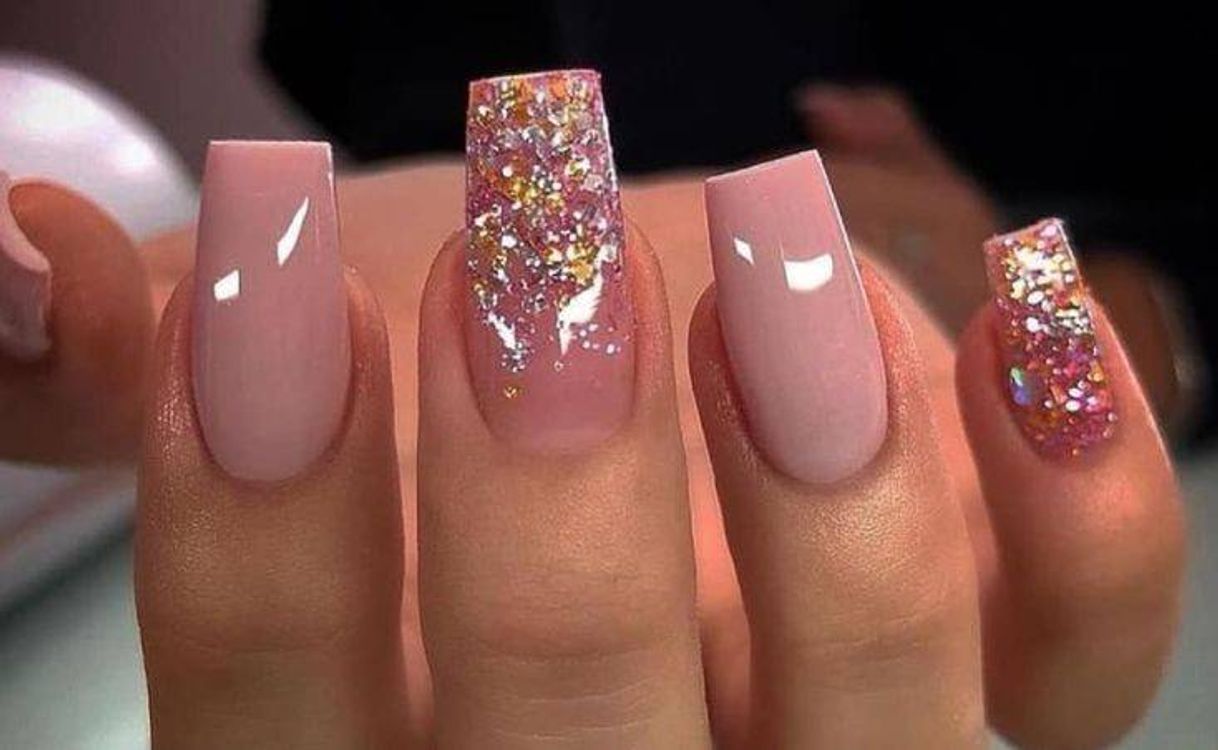 Fashion Unhas gel na tips rosada e encapsulada