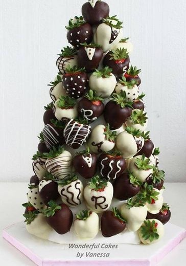 Árvore de Natal de chocolate.