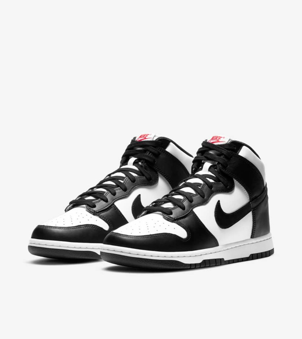 Moda NIKE DUNK HIGH BLACK WHITE PANDA