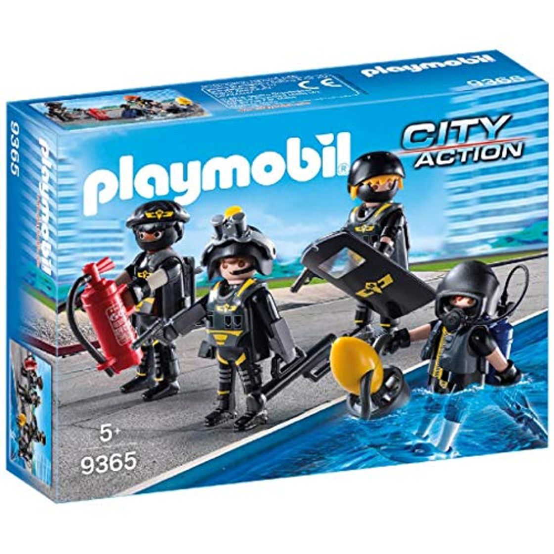 Social PLAYMOBIL- Equipo de Las Fuerzas Especiales Juguete, Multicolor, única
