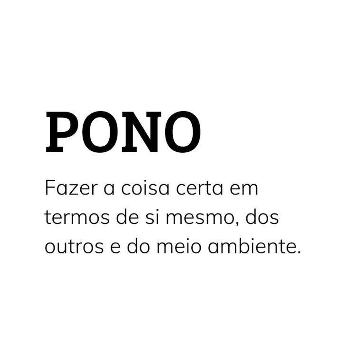 Fashion PONO