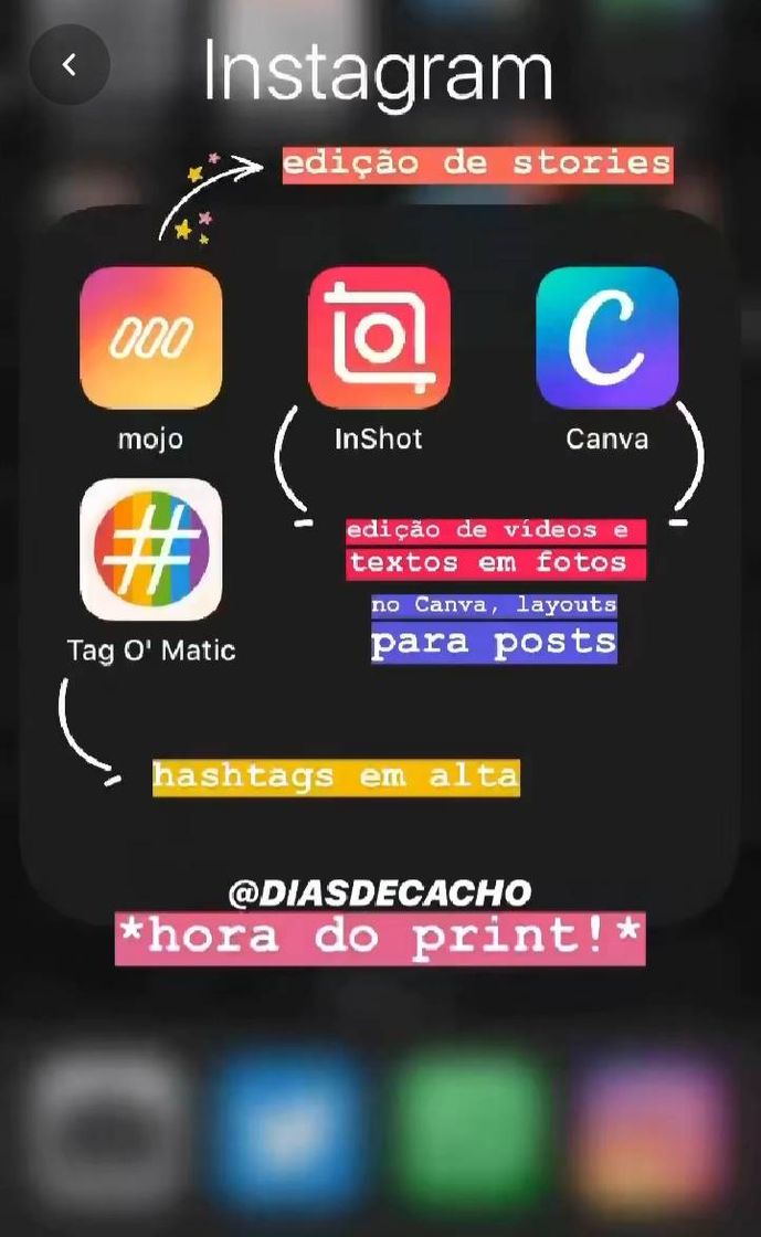 Fashion App de edição para Instagram 