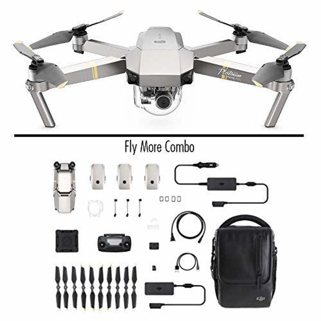 Social DJI Mavic Pro Platinum Fly More Combo - Dron Quadricóptero