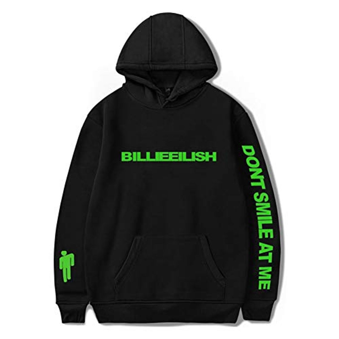 Social Mujer Hombre Sudaderas con Capucha,Billie Eilish Hip-Hop Singer Pullover para Unisex Hoodie