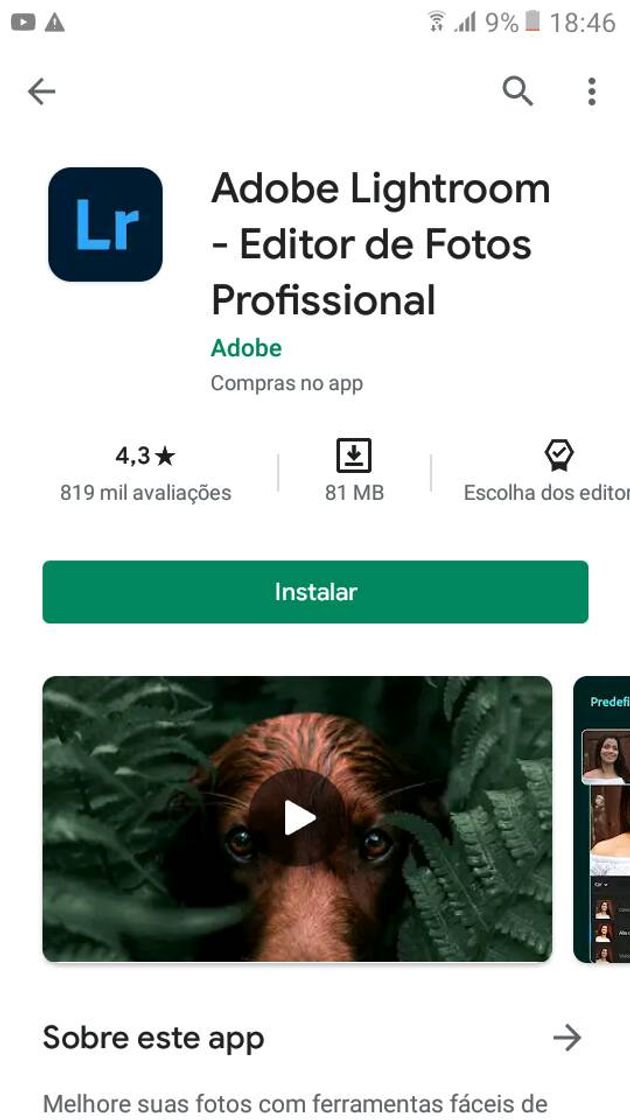App Adobe Lightroom Photo Editor