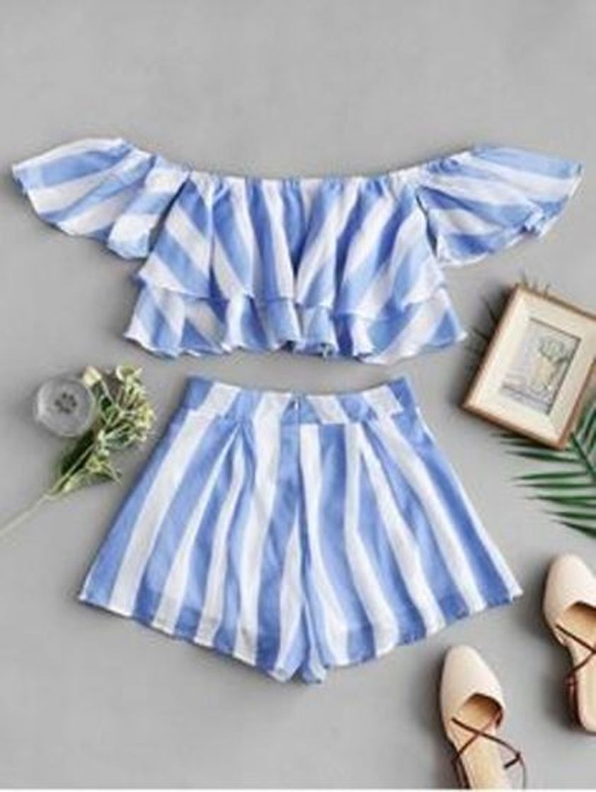 Social ZAFUL - Conjunto de dos piezas para mujer