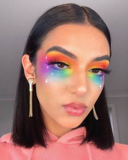 Maquiagem arco-íris ❤🧡💛💚💙💜