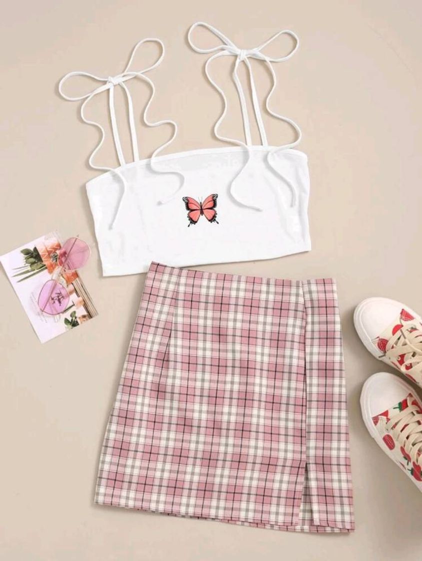 Social SHEIN Corte Fora Simples sexy Conjunto de biquíni