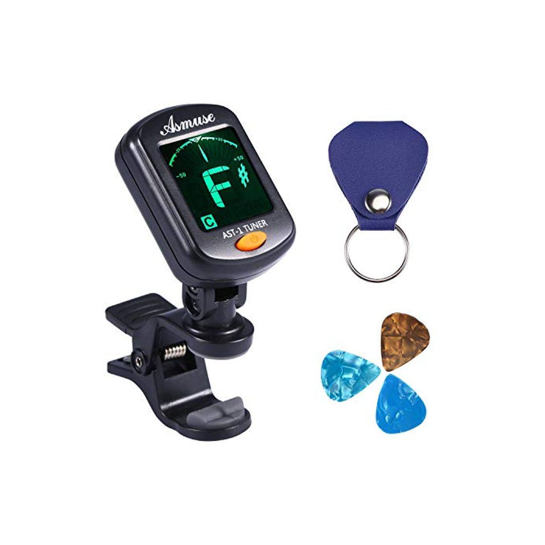 Product Asmuse Afinador de Guitarra Guitar Tuner Sintonizador de Cromático Para Guitarra Bajo