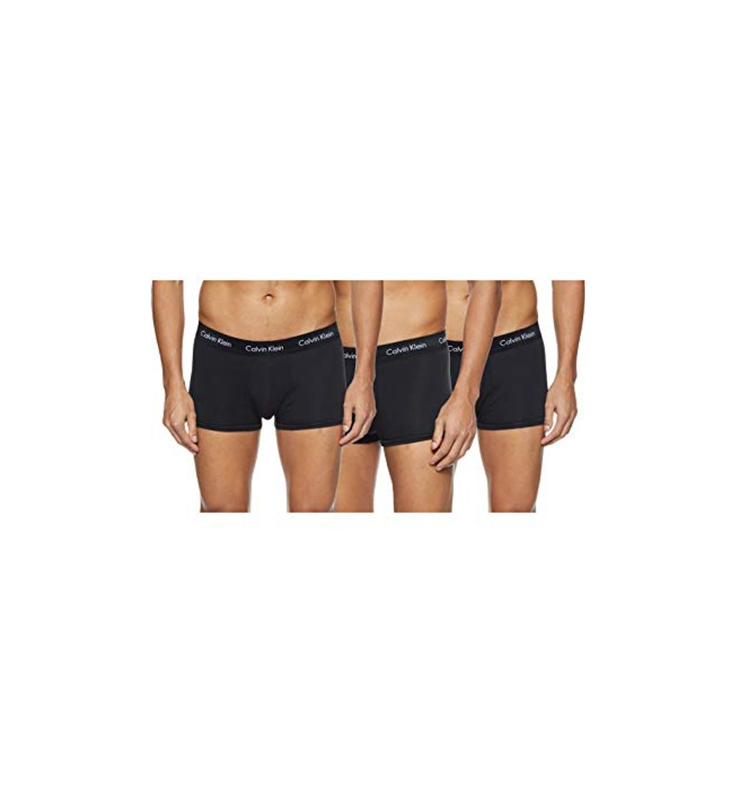 Fashion Calvin Klein Low Rise Trunk 3pk, Bóxer Hombre, Negro