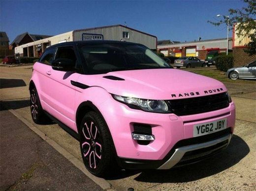 Pink Range Rover