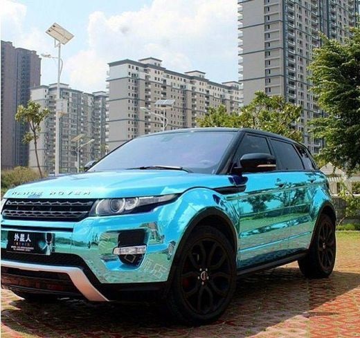 Blue Range Rover