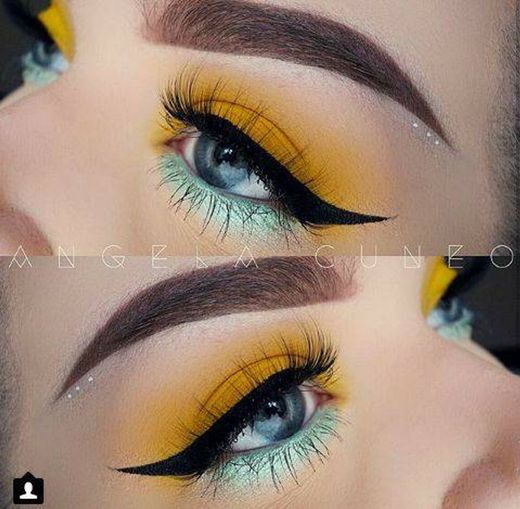 Make Amarelo e Azul bebê 