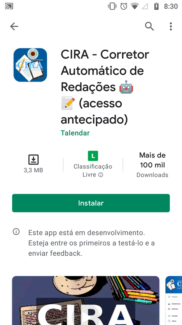 App Cira- App para corrigir redações de gratuita 