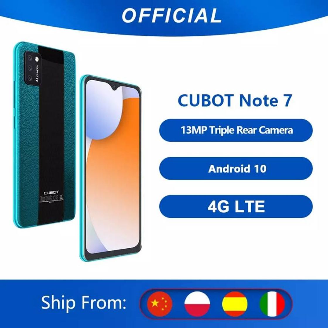 Product CUBOT Note 7 Smartphone 4G, Teléfono Móvil de 5,5″ Pantalla HD