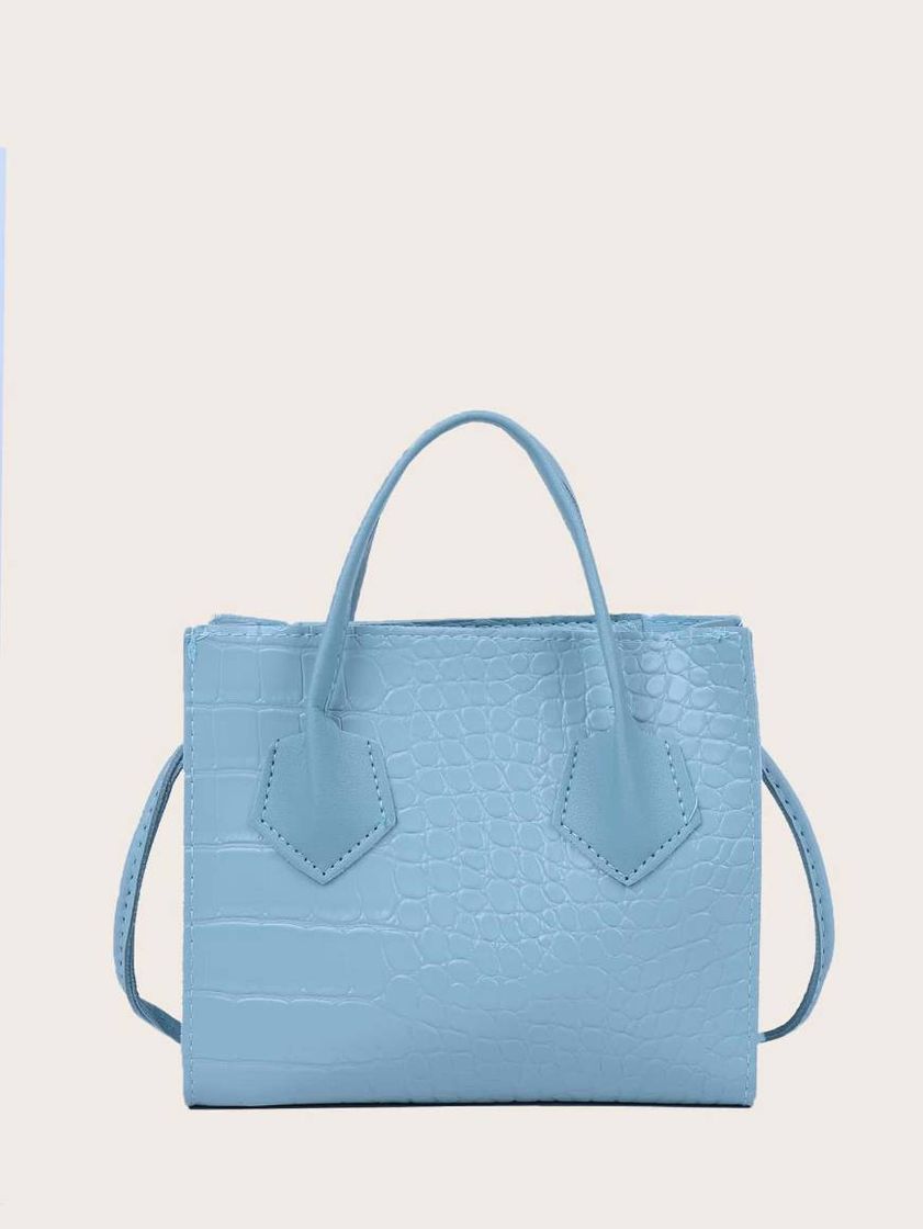 Fashion Bolsa Azul bebê Shein