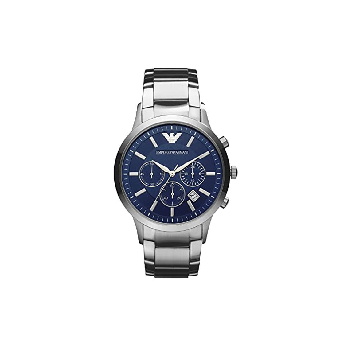 Social Emporio Armani Reloj Analógico para Hombre de Cuarzo con Correa en Acero