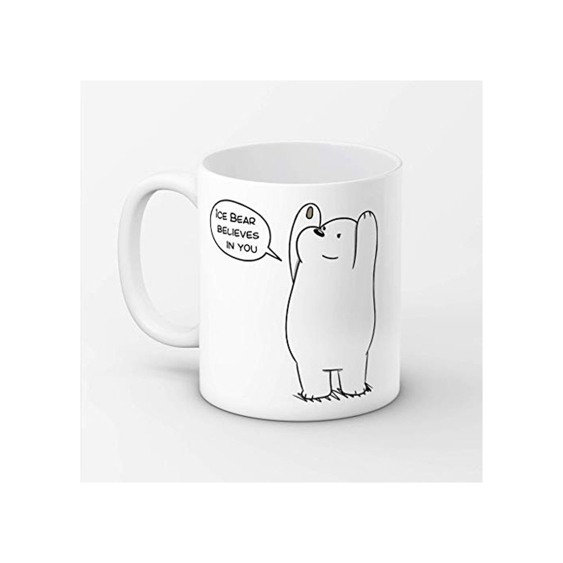 Product Ice bear believe in you - we bare bears cartoon- funny coffee