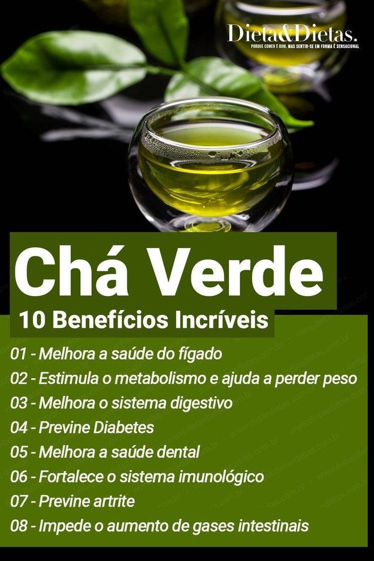 Fashion 10 benefícios do chá verde para sua saúde 