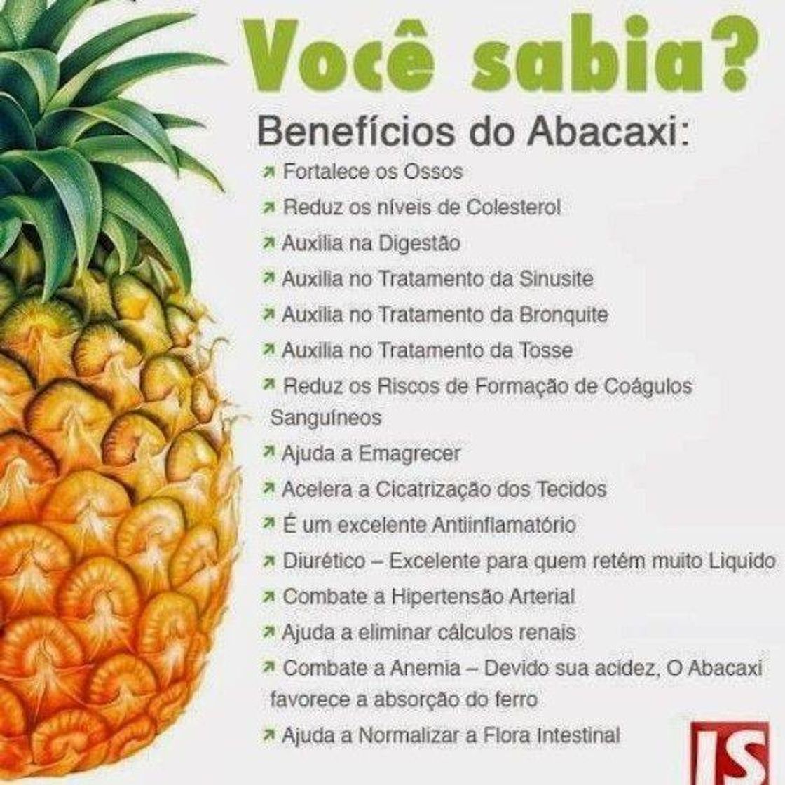 Moda Benefícios abacaxi para sua saúde. 