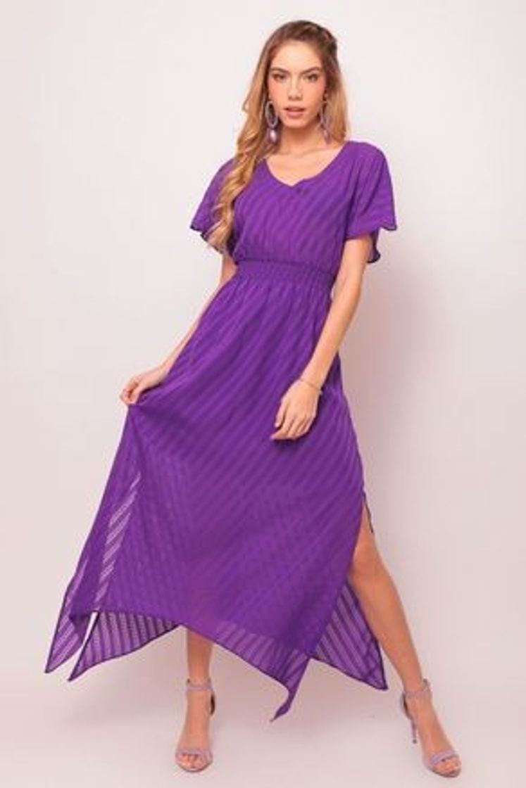 Fashion Vestido Roxo