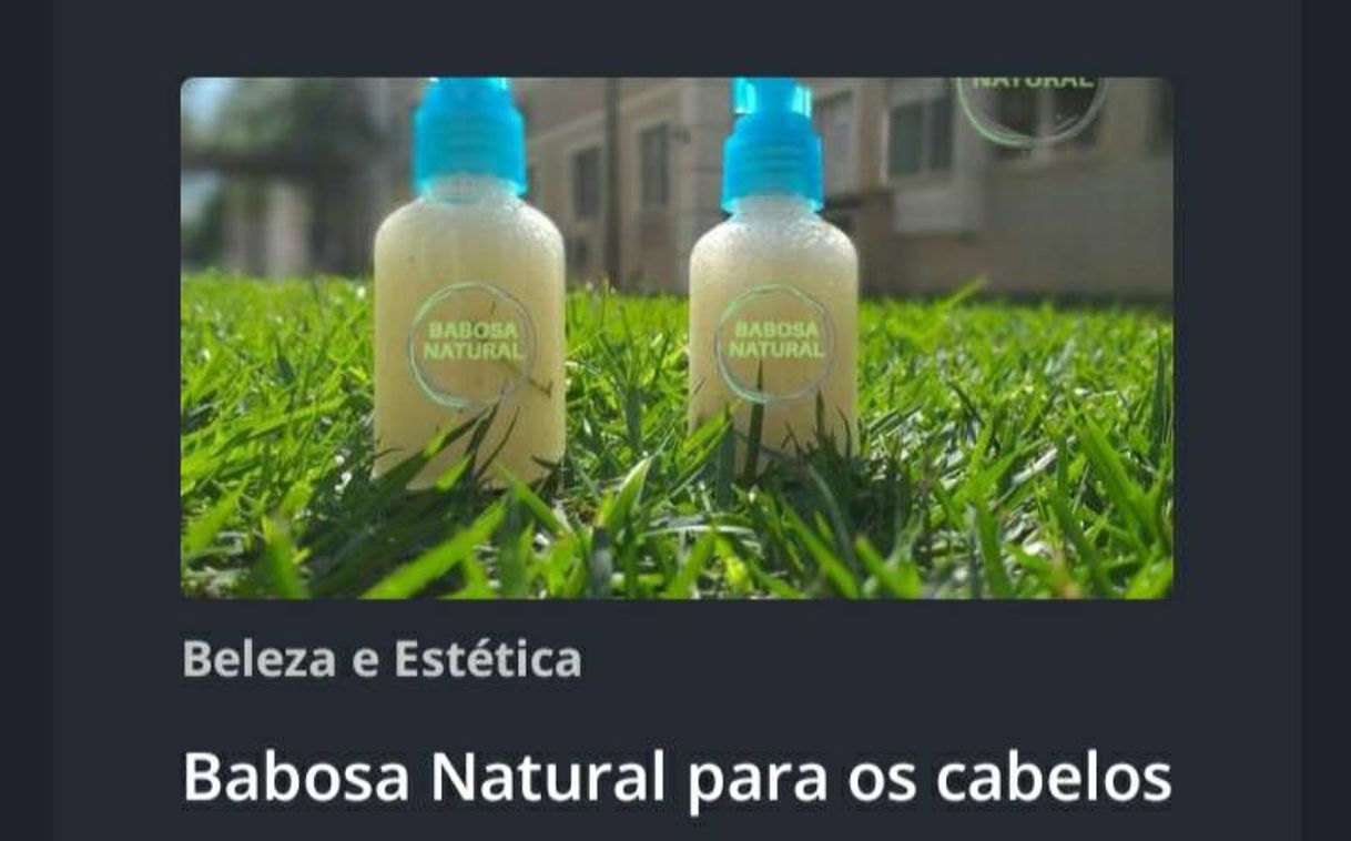 Moda Babosa para cabelo qualquer tipo de cabelo 