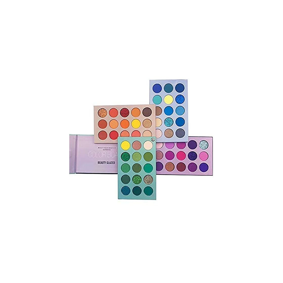 Social Beauty Glazed 60 Color Nuevo maquillaje Paleta de sombras de ojos 4