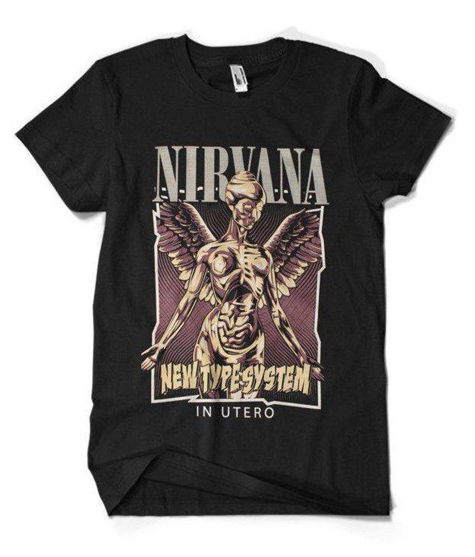 Fashion Camiseta da nirvana 