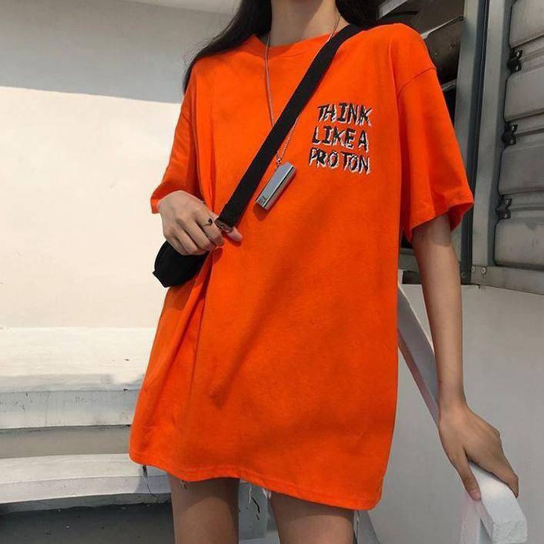 Fashion Long orange t