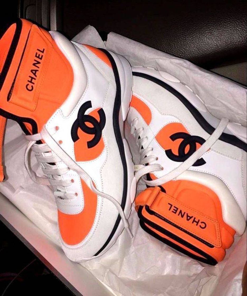 Fashion orange Chanel sneakers